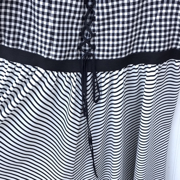 Corset Gingham Betsey Johnson dress New Sz 14 - Picture 3 of 11